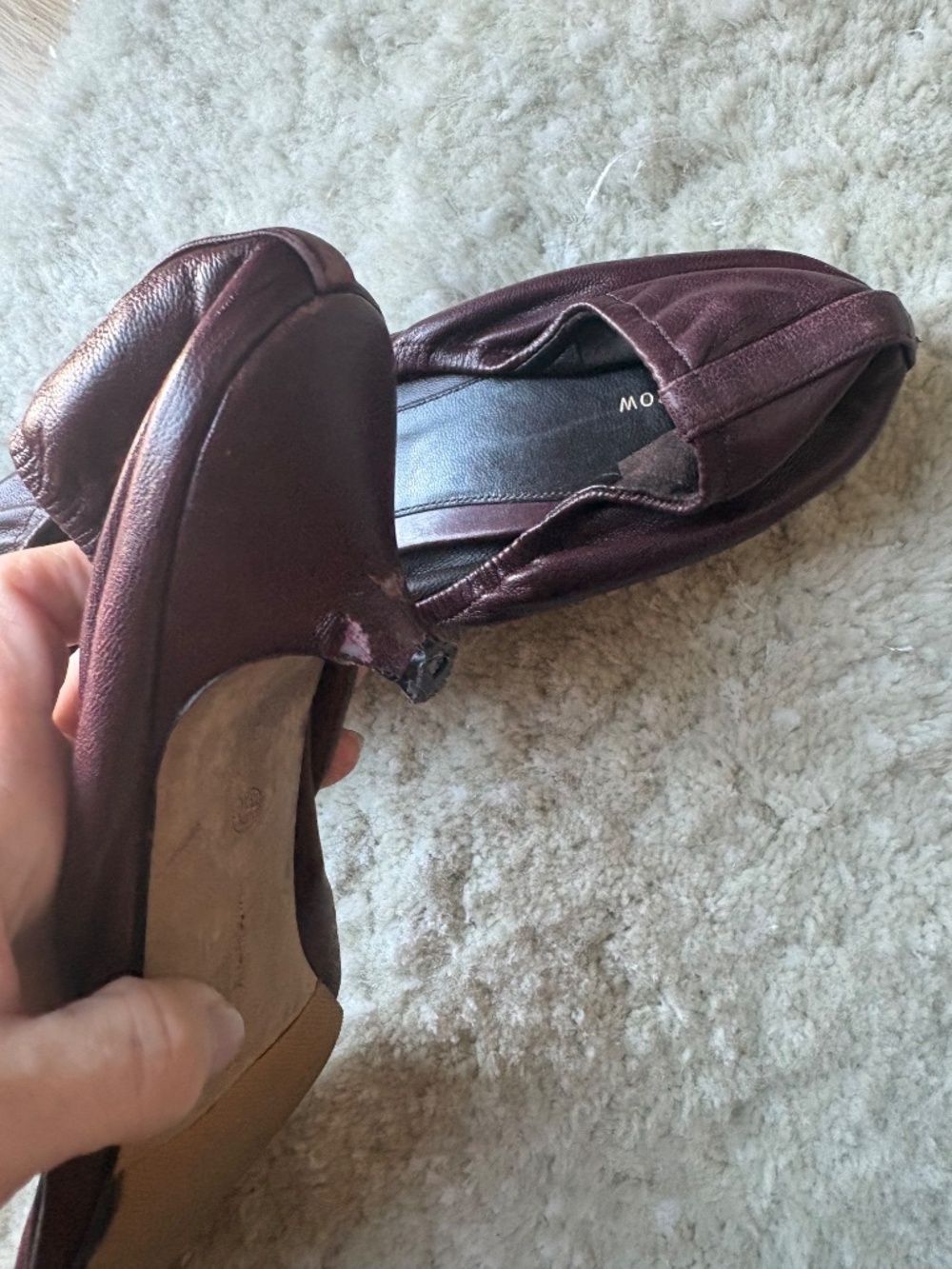 The row Liisa Kitten Heel size 39 burgundy - Picture 6 of 10